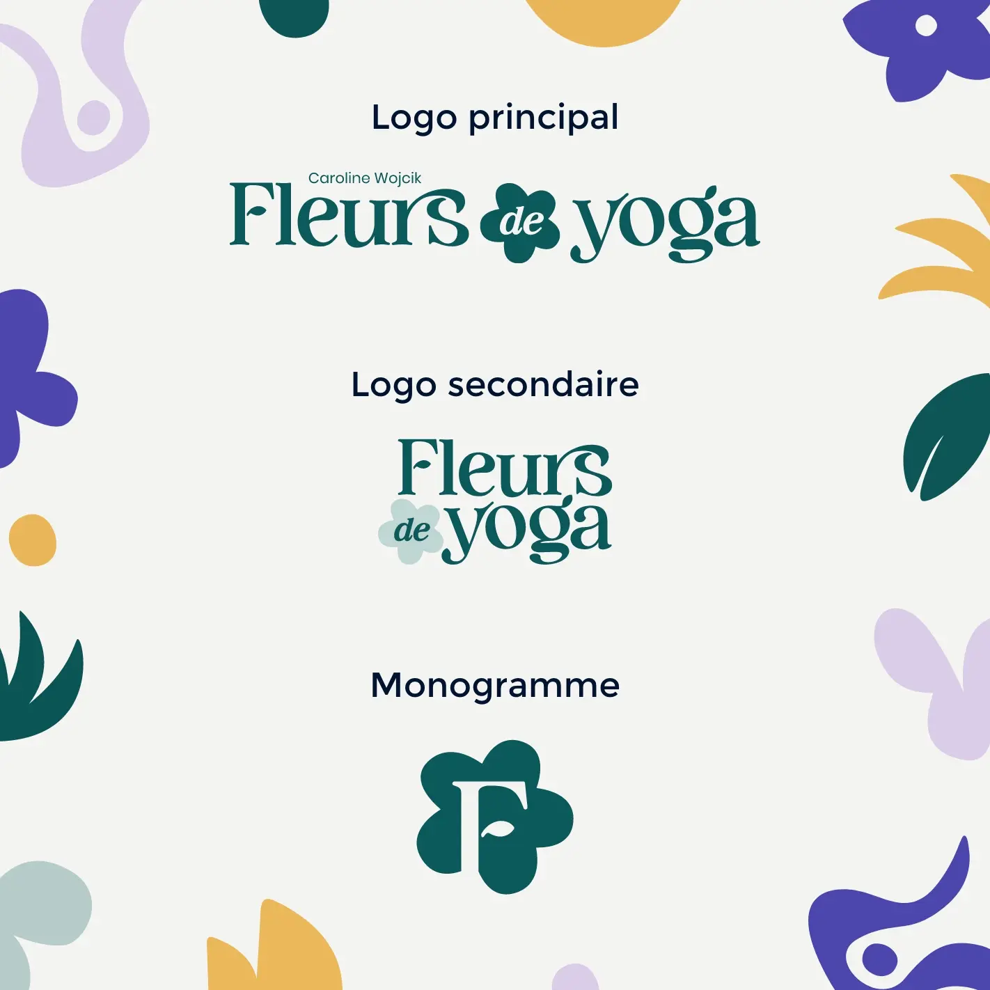 Service identité visuelle - Fleurs de yoga